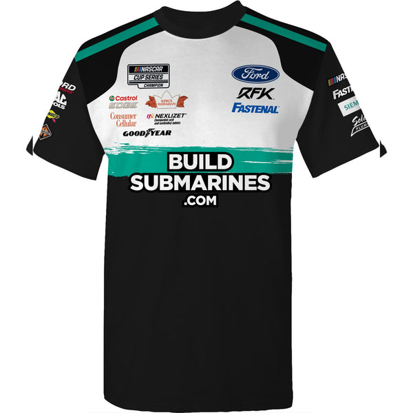 Brad Keselowski 2024 BuildSubmarines Sublimated Uniform Pit Crew T-Shirt #6 NASCAR