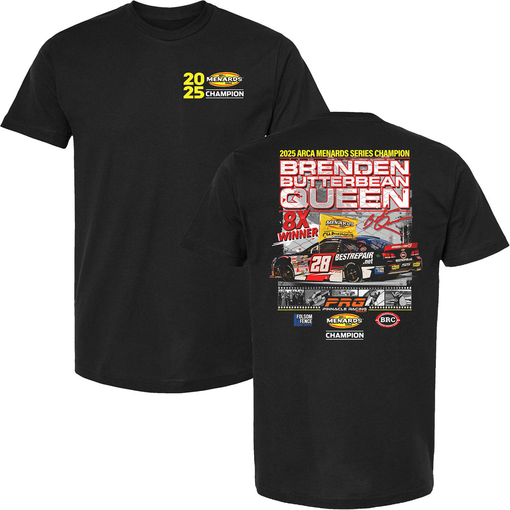 Brenden "Butterbean" Queen 2025 ARCA Menards Championship T-Shirt