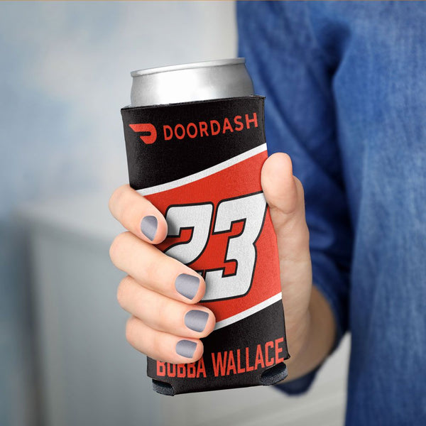 Bubba Wallace 2023 DoorDash #23 Slim Can Hugger 12oz Cooler NASCAR