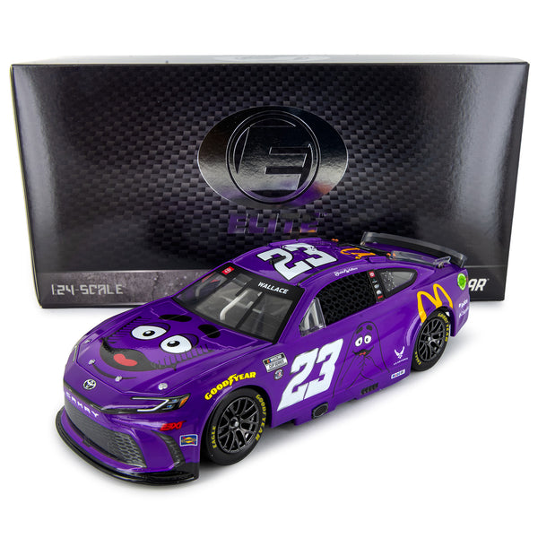 Bubba Wallace ELITE McDonald's Grimace 1:24 2024 Diecast Car #23 NASCAR