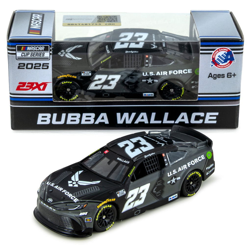 Bubba Wallace Air Force 1:64 Standard 2025 Diecast Car #23 NASCAR