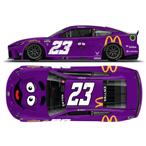 Bubba Wallace McDonald's Grimace 1:24 Standard 2024 Diecast Car #23 NASCAR