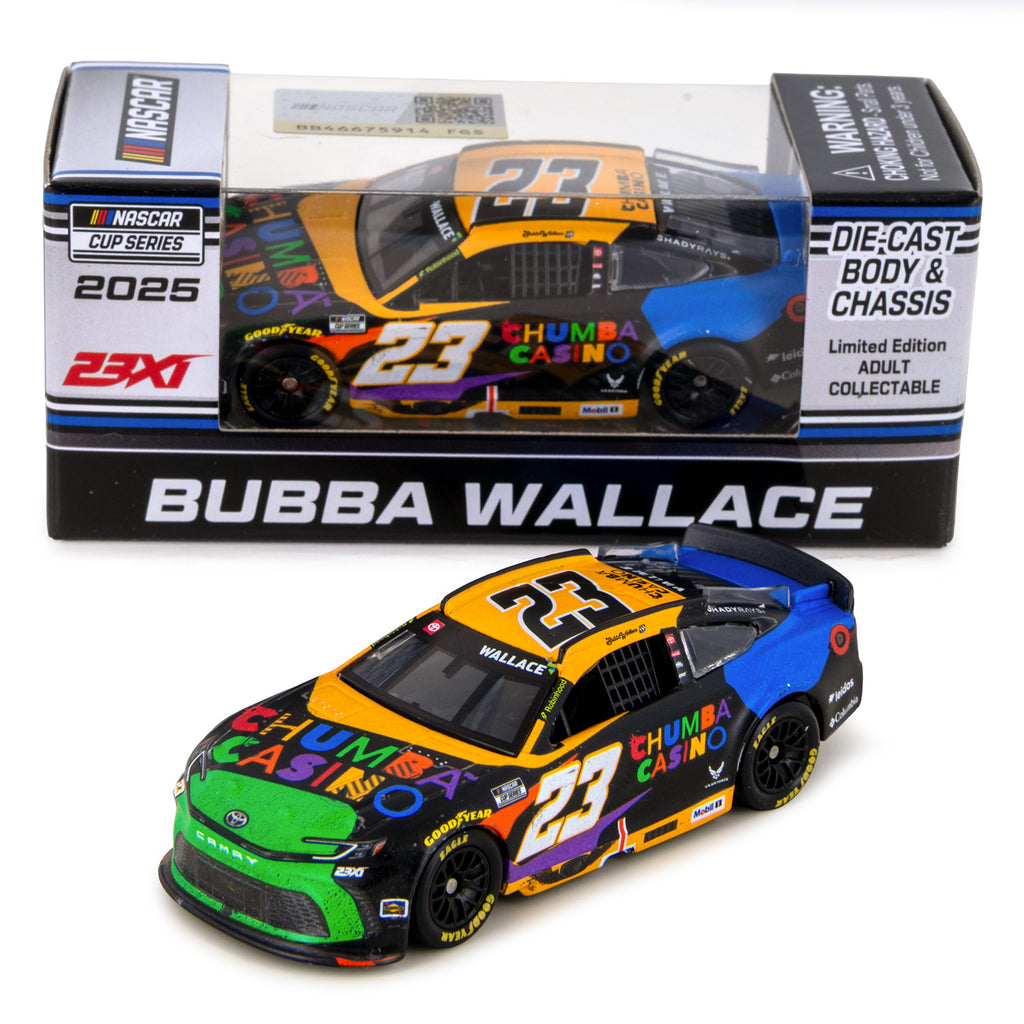 Bubba Wallace Indianapolis Brickyard 400 Race Win 1:64 Standard 2025 Diecast Chassis Car