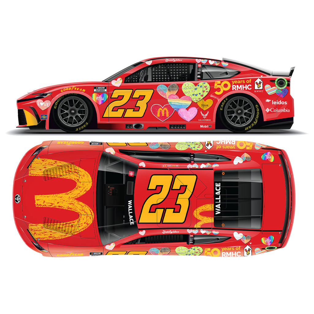 Bubba Wallace McDonald's Gift to RMHC 1:64 Standard 2024 Diecast Car #23 NASCAR