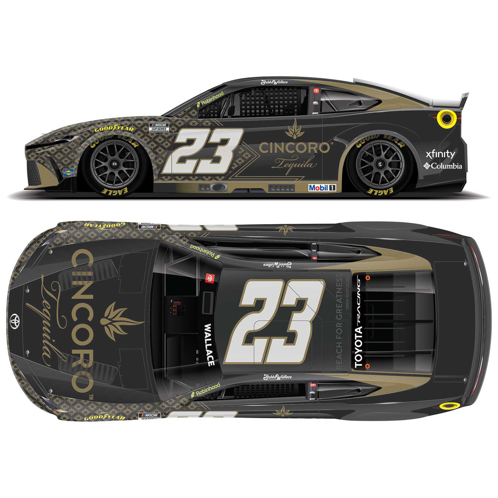 Bubba Wallace Color Chrome Cincoro Tequila 1:24 2026 Diecast Car #23 NASCAR