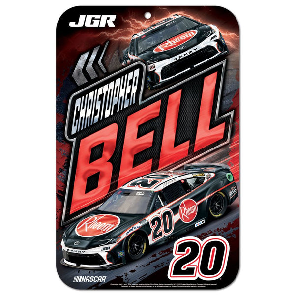 Christopher Bell 2025 Rheem #20 11x17 Plastic Sign NASCAR