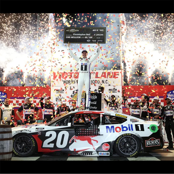 Christopher Bell ELITE North Wilkesboro All-Star Race Win 1:24 2025 Diecast Car #20 NASCAR Mobil 1