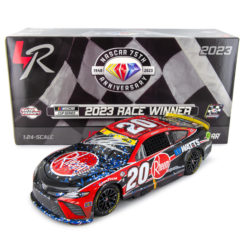 Christopher Bell Autographed Homestead-Miami Race Win 1:24 Standard 2023 Diecast Car #20 NASCAR