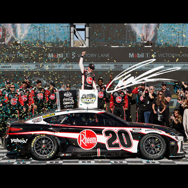 Christopher Bell Autographed Phoenix Race Win 1:24 Standard 2024 Diecast Car Rheem #20 NASCAR