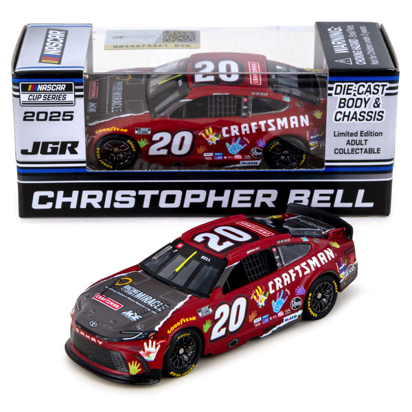 Christopher Bell Craftsman / Racing for a Miracle 1:64 Standard Chassis 2025 Diecast Car #20 NASCAR