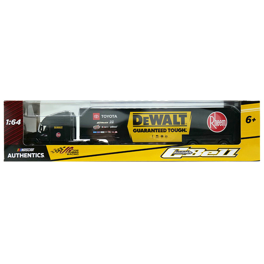 Christopher Bell DeWalt 1:64 Standard 2024 Diecast Hauler #20 NASCAR