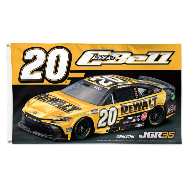 Christopher Bell 2026 DeWalt #20 Car 3x5 Flag NASCAR
