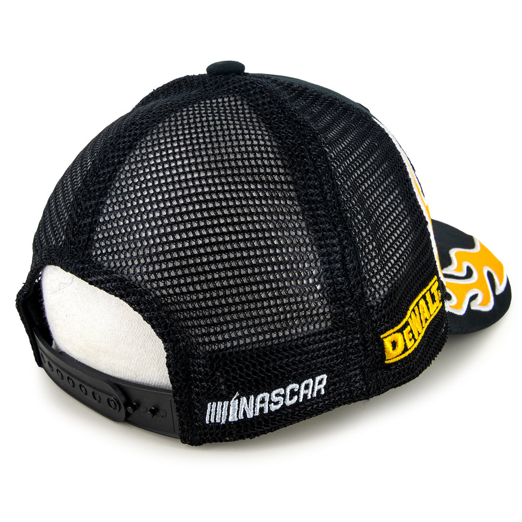 Christopher Bell 2025 Flame #20 Mesh Hat Black NASCAR