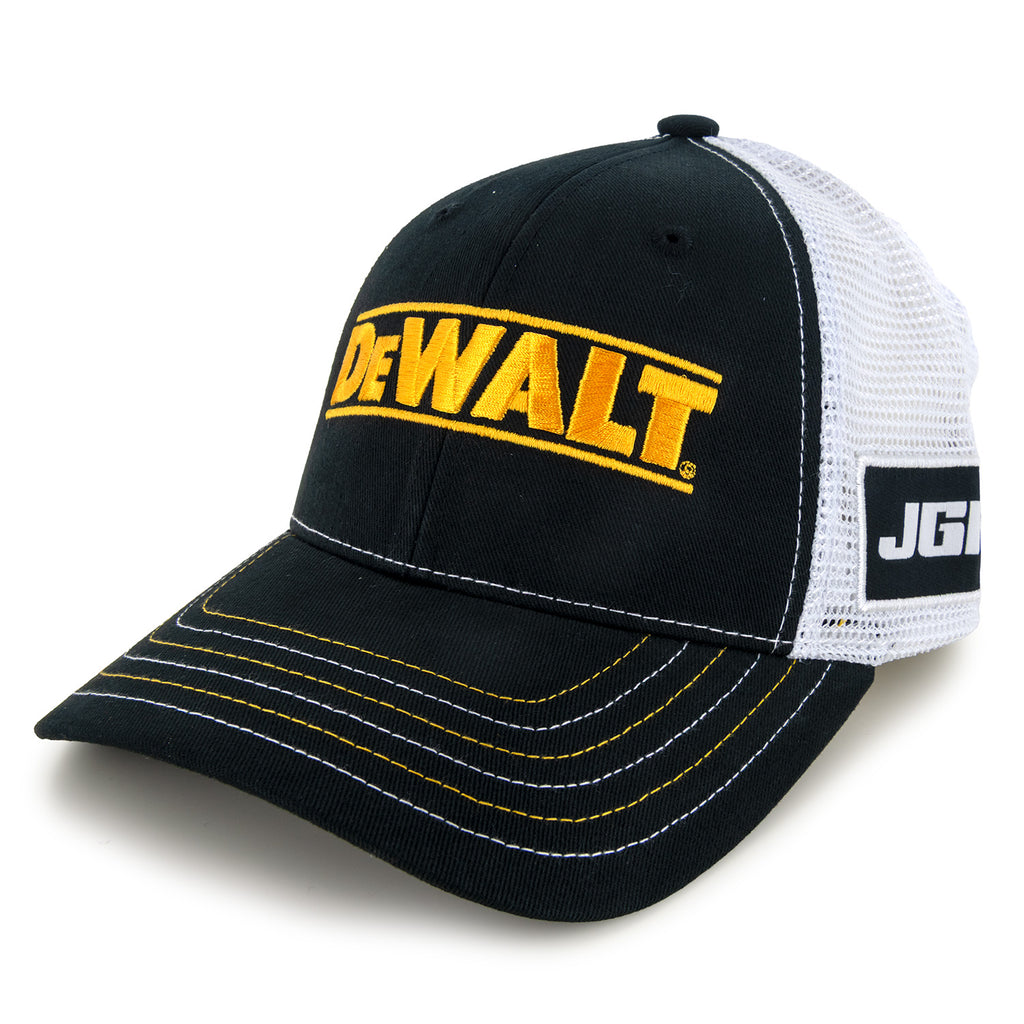 Christopher Bell 2025 DeWalt Sponsor Mesh Hat Black/White #20 NASCAR