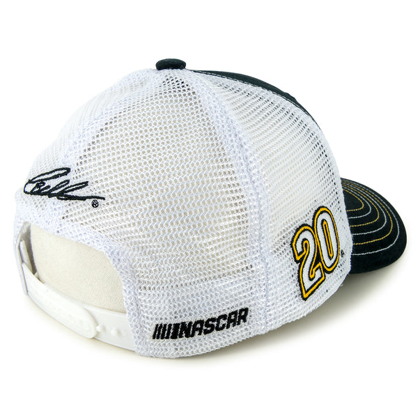 Christopher Bell 2025 DeWalt Sponsor Mesh Hat Black/White #20 NASCAR