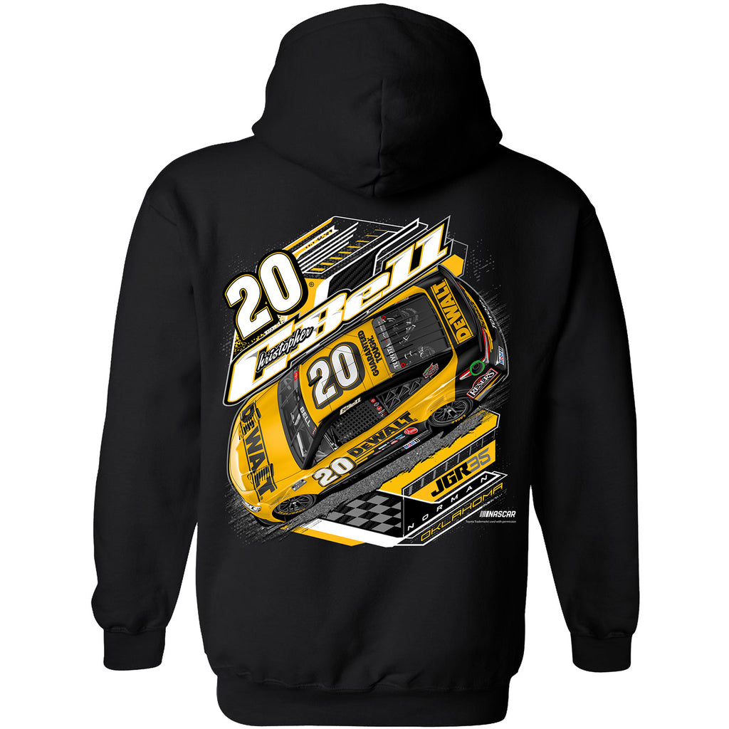 Christopher Bell 2026 DeWalt Black 2-Spot Hoodie #20 NASCAR