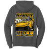 Christopher Bell 2025 DeWalt Charcoal 2-Spot Hoodie Sweatshirt Gray #20 NASCAR