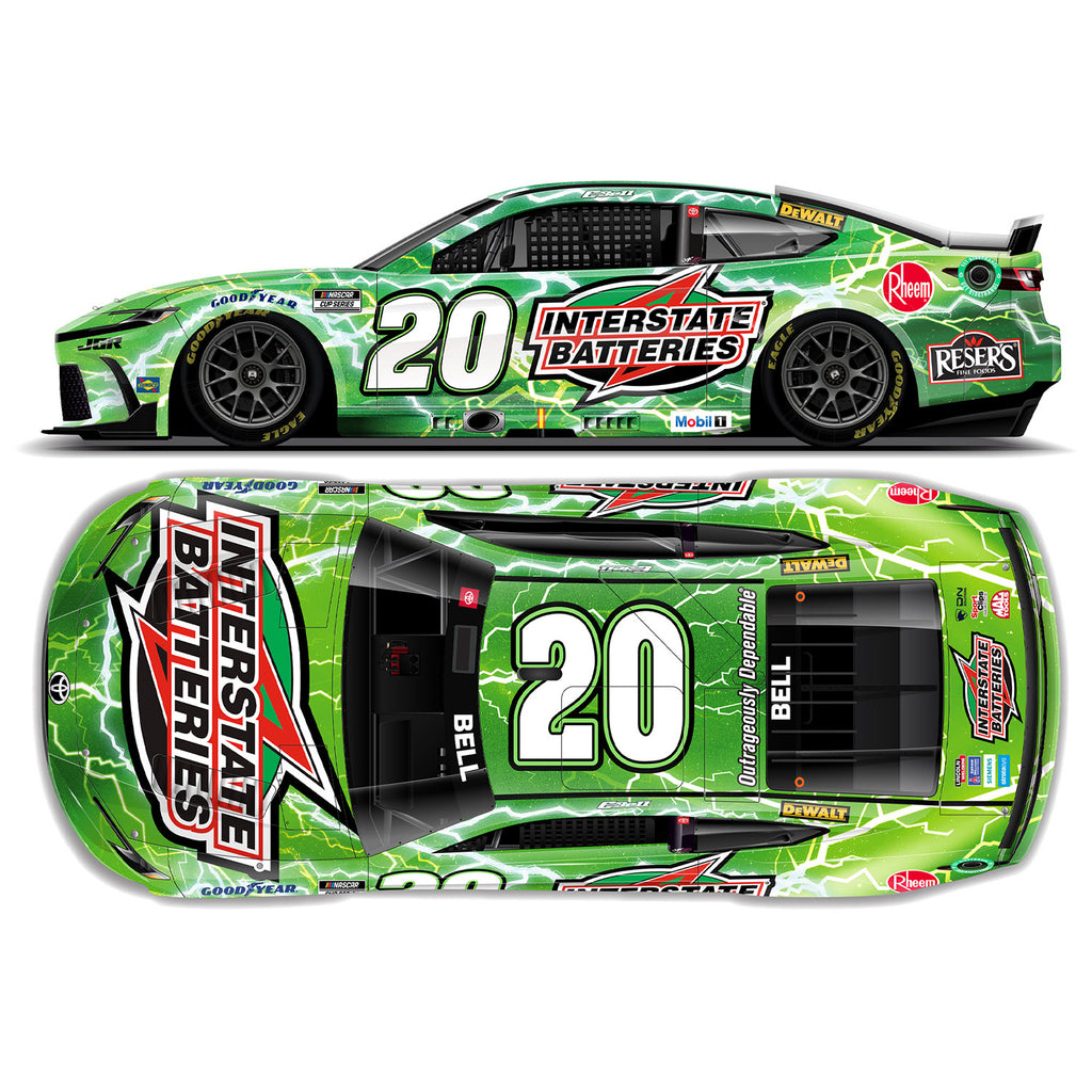 Christopher Bell Interstate Batteries 1:24 Standard 2025 Diecast Car #20 NASCAR
