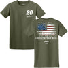 Christopher Bell 2026 Military Green #20 Born in the USA T-Shirt NASCAR