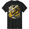 Christopher Bell 2026 DeWalt Black 2-Spot T-Shirt #20 NASCAR