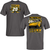 Christopher Bell 2025 DeWalt Charcoal 2-Spot T-Shirt Gray #20 NASCAR