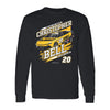 Christopher Bell 2025 Long Sleeve DeWalt Draft T-Shirt Black #20 NASCAR