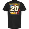 Christopher Bell 2025 DeWalt Patriotic Car T-Shirt Black #20 NASCAR