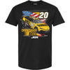 Christopher Bell 2025 DeWalt Patriotic Car T-Shirt Black #20 NASCAR