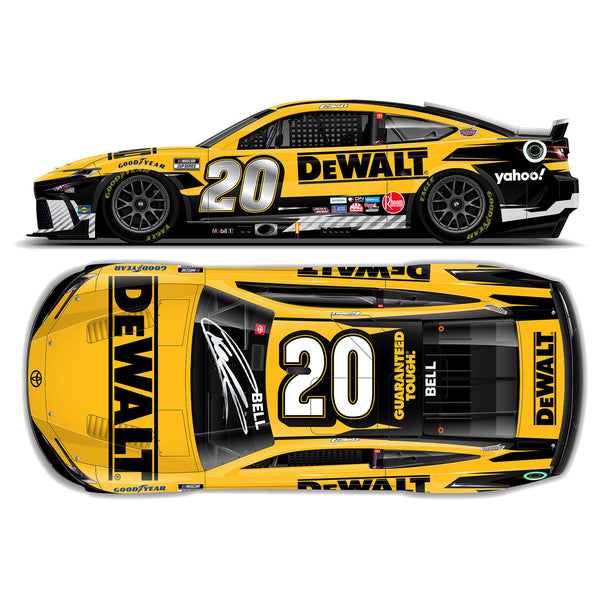 Christopher Bell Autographed DeWalt 1:24 Standard 2024 Diecast Car #20 NASCAR