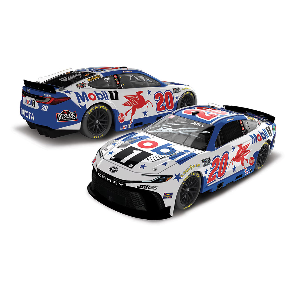 Christopher Bell Autographed ELITE Mobil 1 1:24 2026 Diecast Car #20 NASCAR