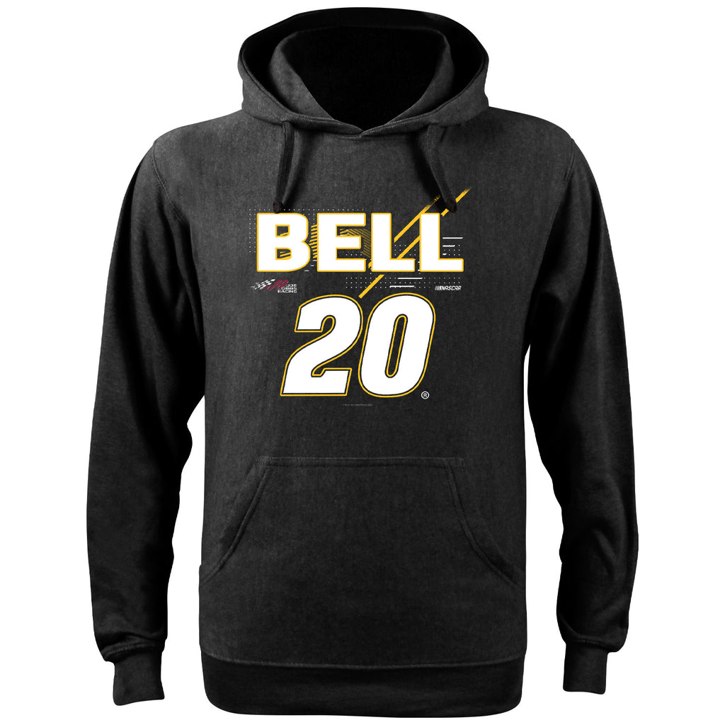 Christopher Bell 2024 Name and #20 Hoodie Sweatshirt Black NASCAR