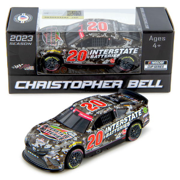 Christopher Bell Interstate Batteries Camo 1:64 Standard 2023 Diecast Car #20 NASCAR