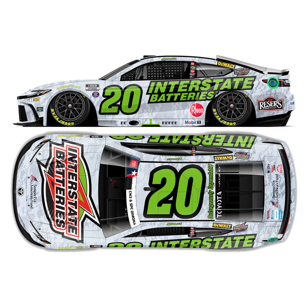 Christopher Bell Interstate Batteries Camo Salutes 1:64 2026 Diecast Car #20 NASCAR