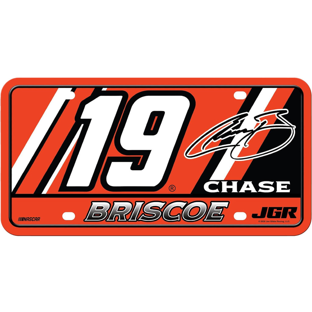 Chase Briscoe 2025 Metal #19 Automobile License Plate Tag NASCAR