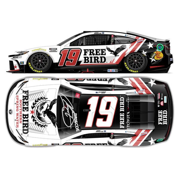 Chase Briscoe Autographed Free Bird 1:24 Standard 2026 Diecast Car #19 NASCAR