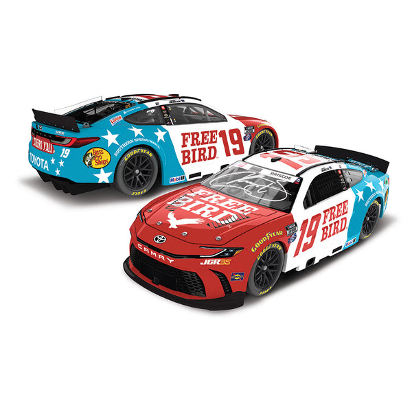 Chase Briscoe Autographed Free Bird Patriotic 1:24 Standard 2026 Diecast Car #19 NASCAR