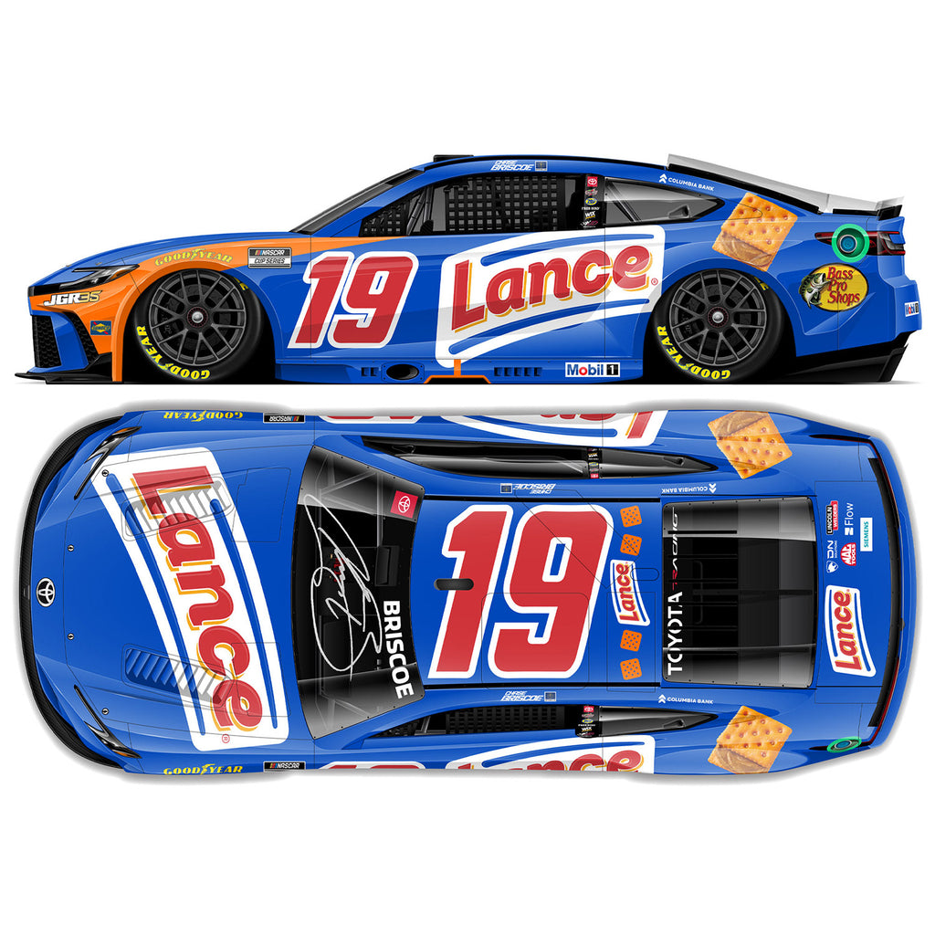 Chase Briscoe Autographed Lance 1:24 Standard 2026 Diecast Car #19 NASCAR