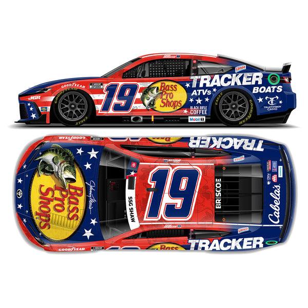 Chase Briscoe ELITE Bass Pro Shops Salutes Patriotic 1:24 2025 Diecast Car #19 NASCAR
