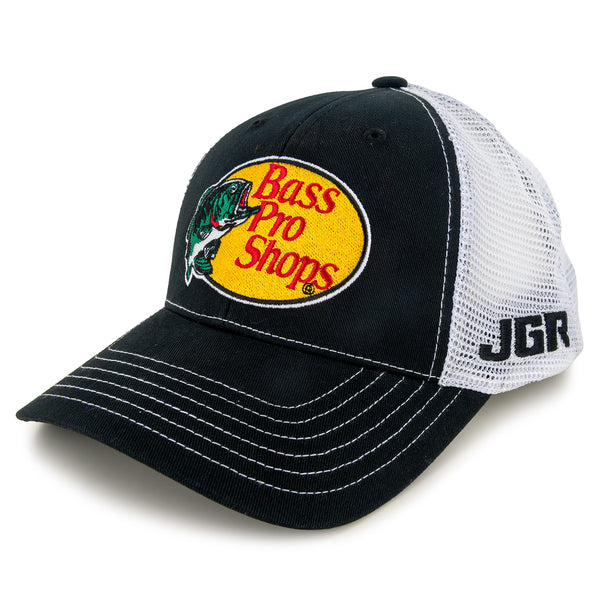 Chase Briscoe 2025 Bass Pro Shops #19 Sponsor Mesh Hat Black/White NASCAR