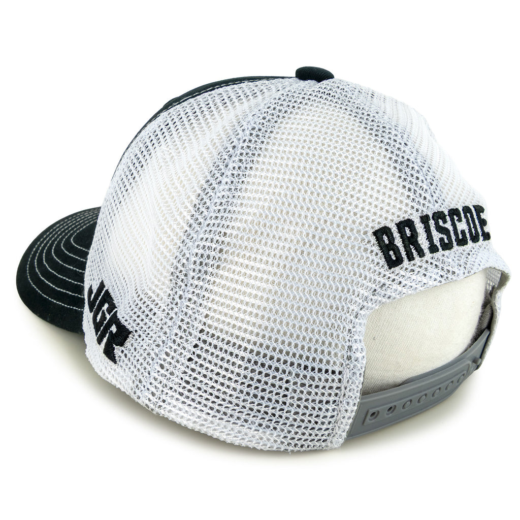Chase Briscoe 2025 Bass Pro Shops #19 Sponsor Mesh Hat Black/White NASCAR