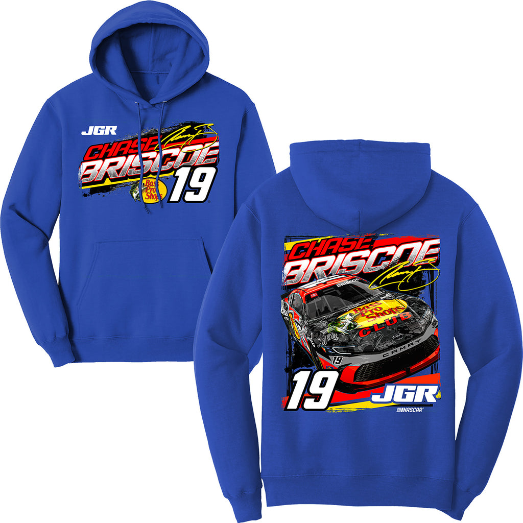 Chase Briscoe 2025 Bass Pro Shops #19 Royal 2-Spot Hoodie NASCAR