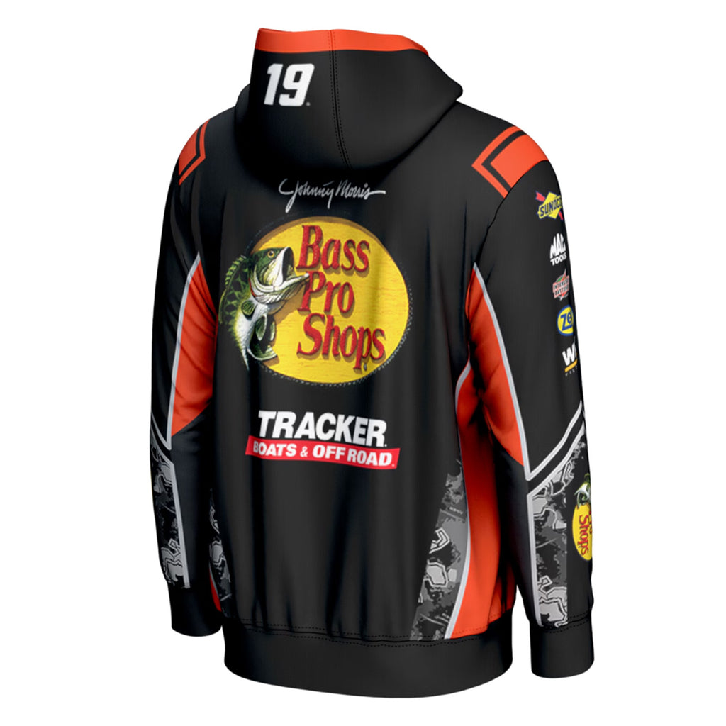 Chase Briscoe 2026 Bass Pro Shops Uniform Sublimated Print Hoodie Outerwear ProSphere Sweatshirt Black #19 NASCAR