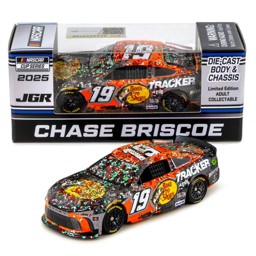 Chase Briscoe Pocono Race Win 1:64 Standard 2025 Diecast Car #19 Bass Pro Shops NASCAR