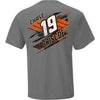 Chase Briscoe 2025 Bass Pro Shops Abstract #19 T-Shirt Gray NASCAR