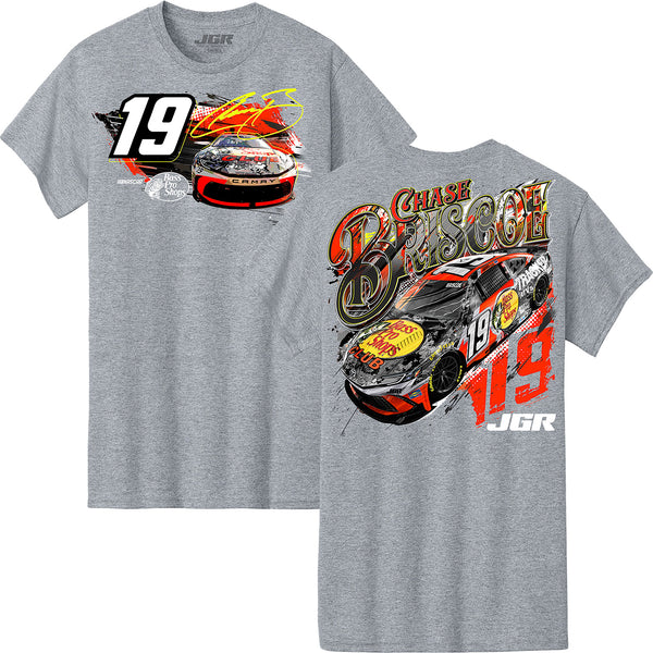 Chase Briscoe 2025 Bass Pro Shops SPG 2-Spot T-Shirt Gray #19 NASCAR