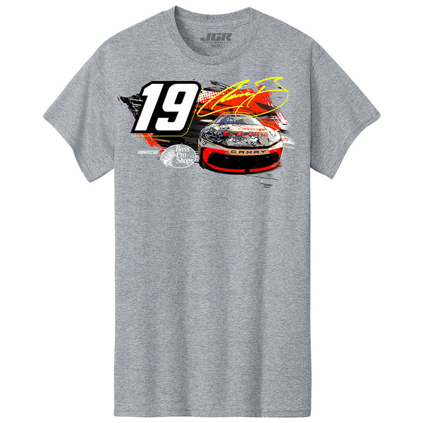 Chase Briscoe 2025 Bass Pro Shops SPG 2-Spot T-Shirt Gray #19 NASCAR
