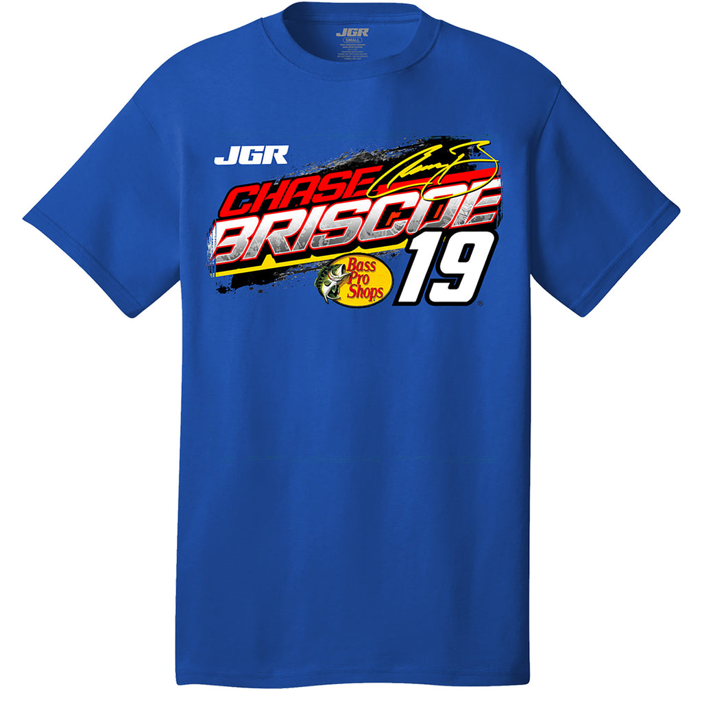 Chase Briscoe 2025 Bass Pro Shops #19 Royal 2-Spot T-Shirt Blue NASCAR