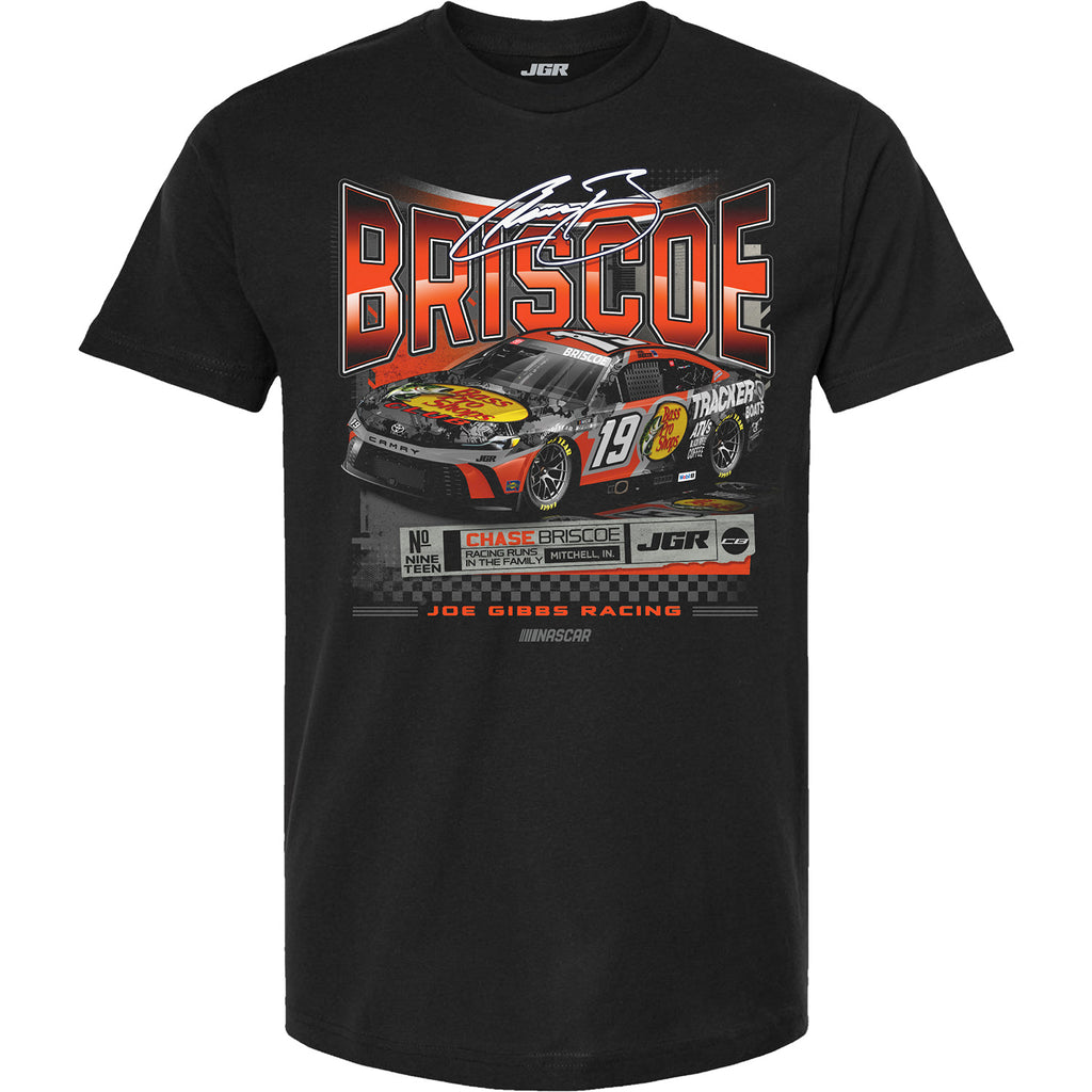 Chase Briscoe 2025 Bass Pro Shops Downforce T-Shirt Black #19 NASCAR