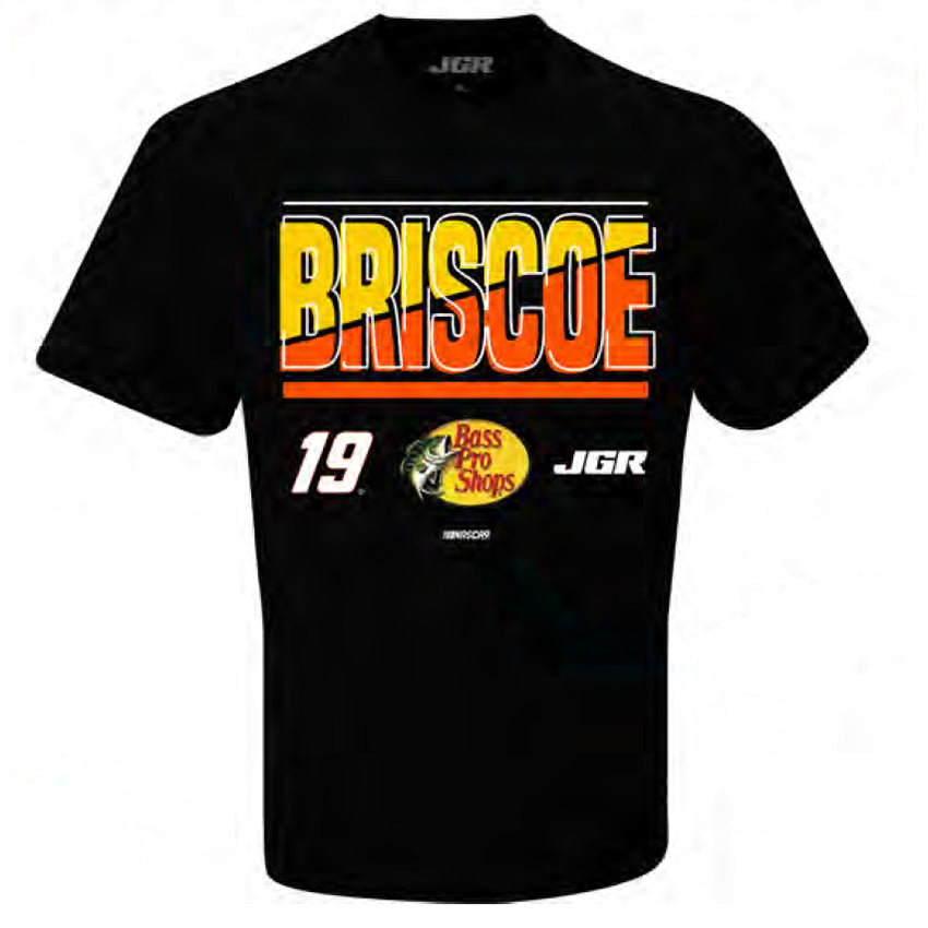 Chase Briscoe 2025 Bass Pro Shops Name & Number T-Shirt Black #19 NASCAR