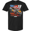 Chase Briscoe 2025 Bass Pro Shops Patriotic Car T-Shirt Black #19 NASCAR